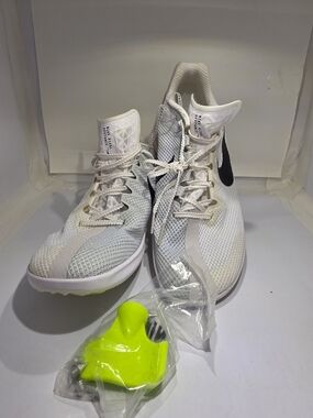 ​Nike Zoom Rival Distance Track Spikes White Black DC8725-100 Men's 12 / Wmns 13